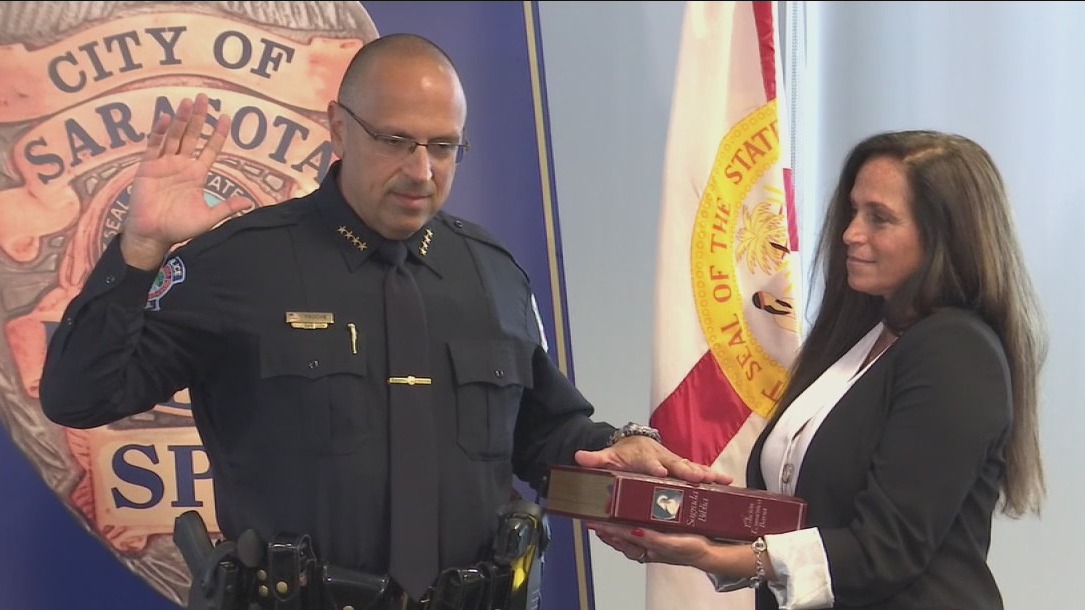 Sarasota's new police chief sworn in